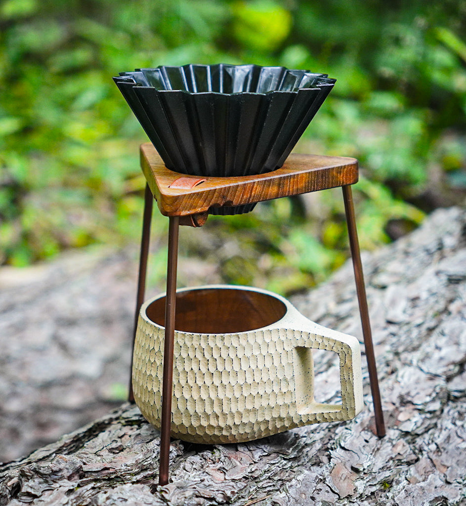 JHAT.. sAnkaku Coffee dripper stand "TEAK"