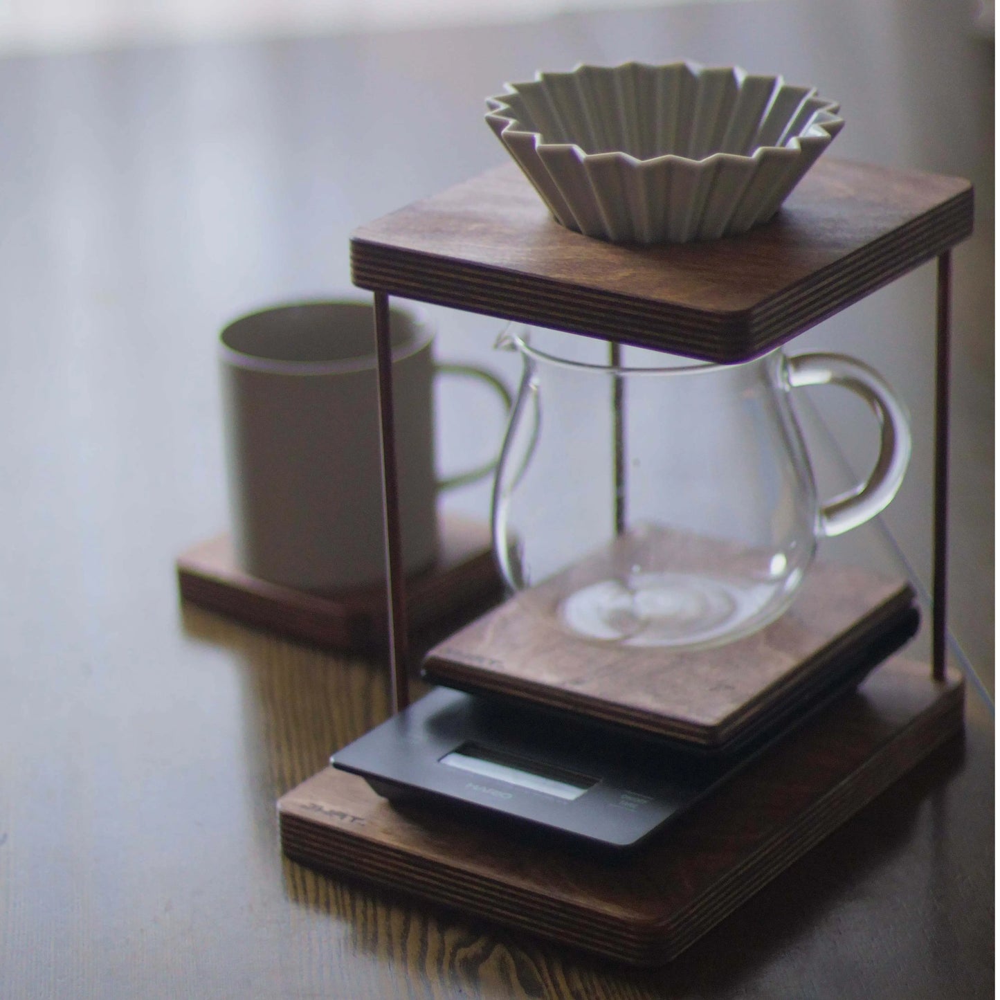 JHAT.. Coffee dripper stand for HARIO V60 Drip scale