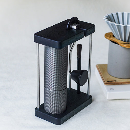 JHAT.. Coffee grinder Stand for TIMEMORE C2 C3 C2S C3S,C2 MAX C3MAX "WALNUT" -AIZOME- 藍染